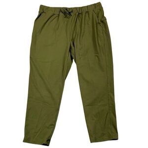 Yogipace Women’s Green Drawstring Pull-on Elastic Waist Pants Large